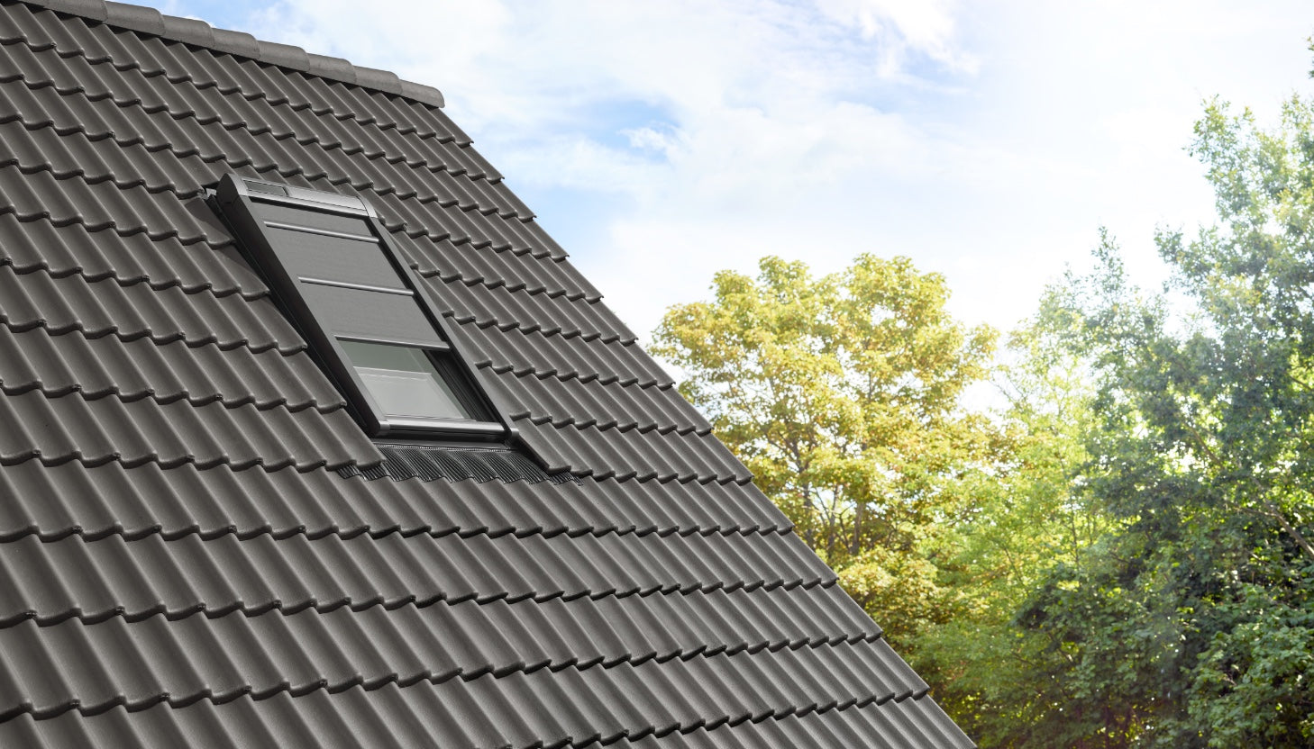 Velux Solar-Hitzeschutz-Markisen Verdunkelung inkl. Funk-Wandschalter für VU, VL, VKU