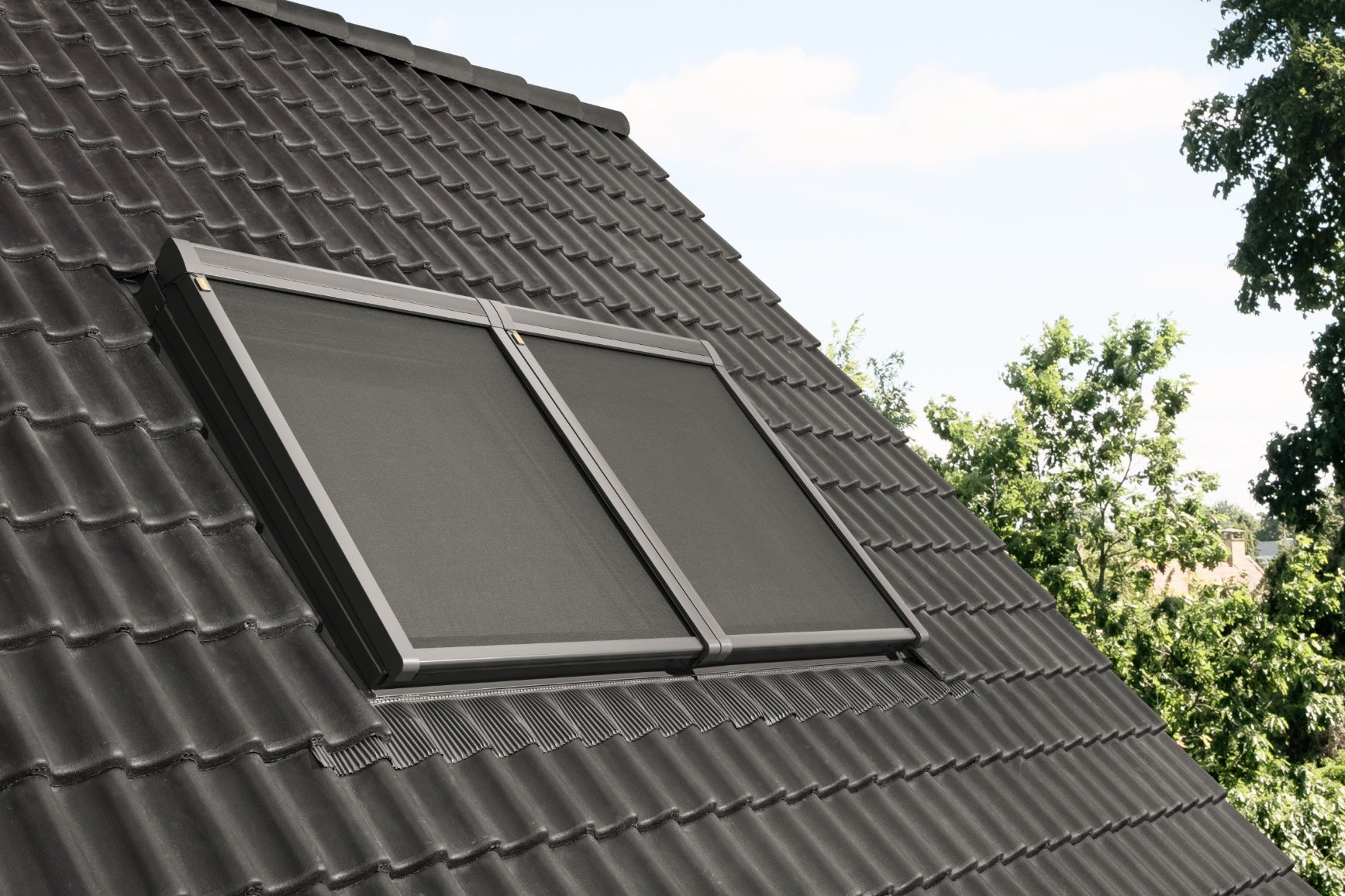 Velux Elektro Hitzeschutz-Markisen Tageslicht inkl. Funk-Wandschalter