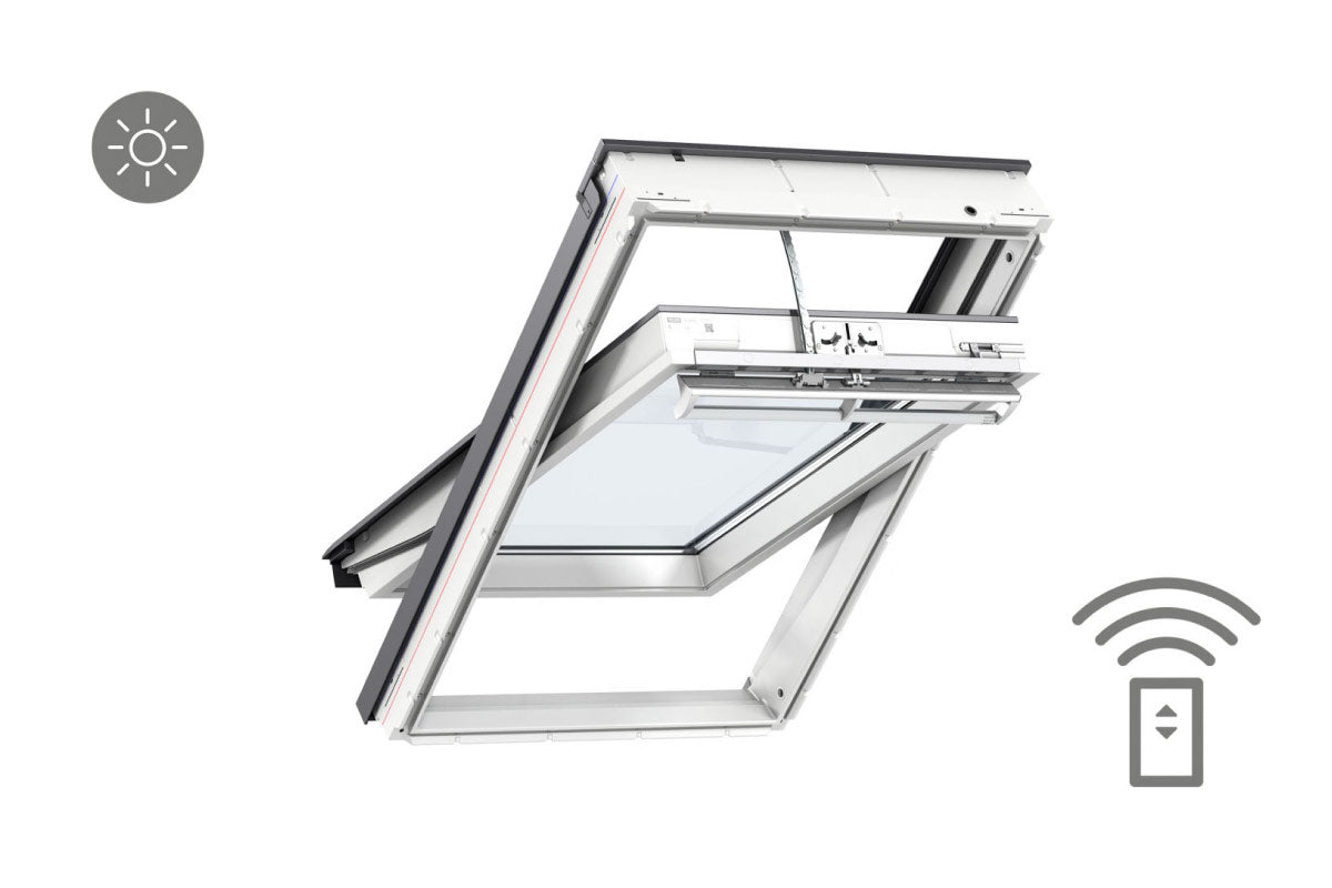 VELUX INTEGRA® GGU solarbetriebenes Schwingfenster aus Kunststoff